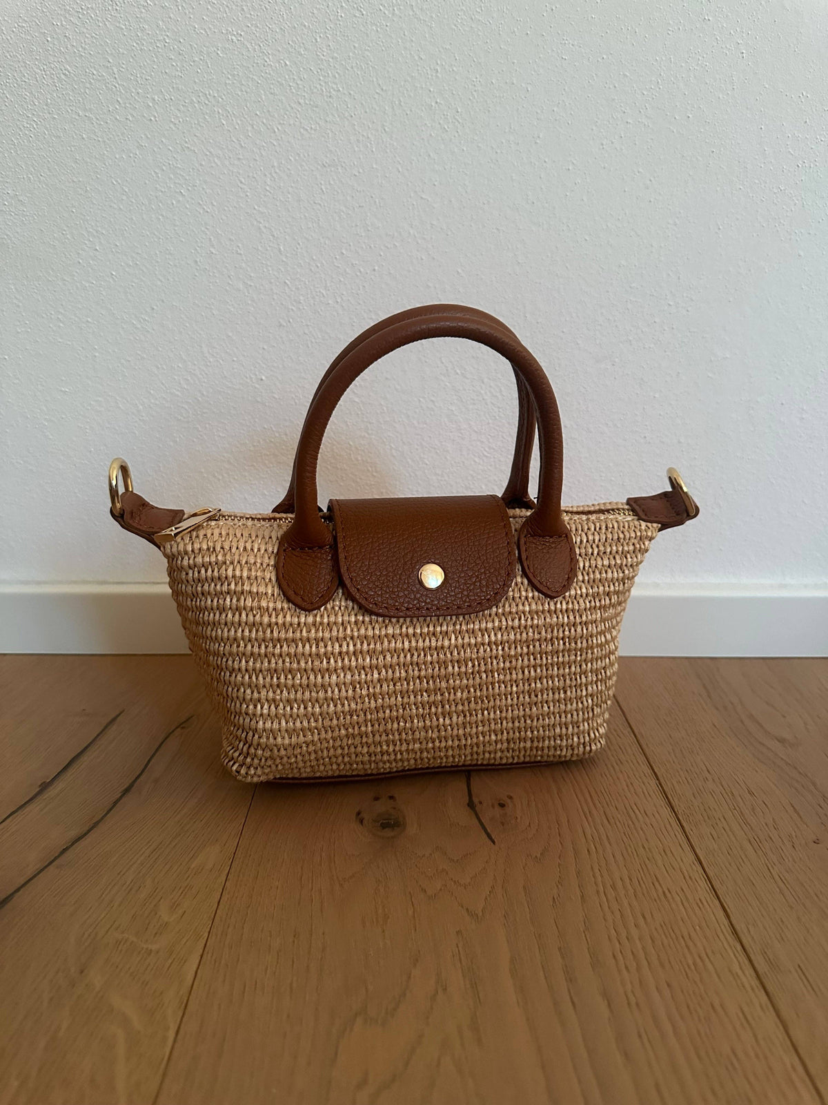 CHERIE - Raphia und echtes Leder
