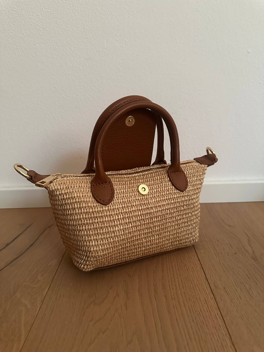 CHERIE - Raphia und echtes Leder