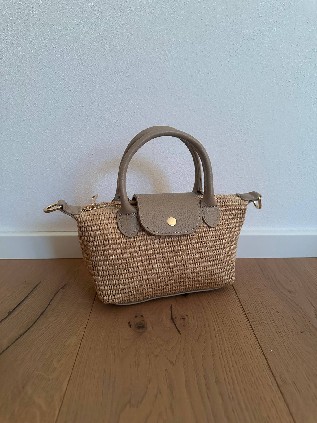 CHERIE - Raphia und echtes Leder