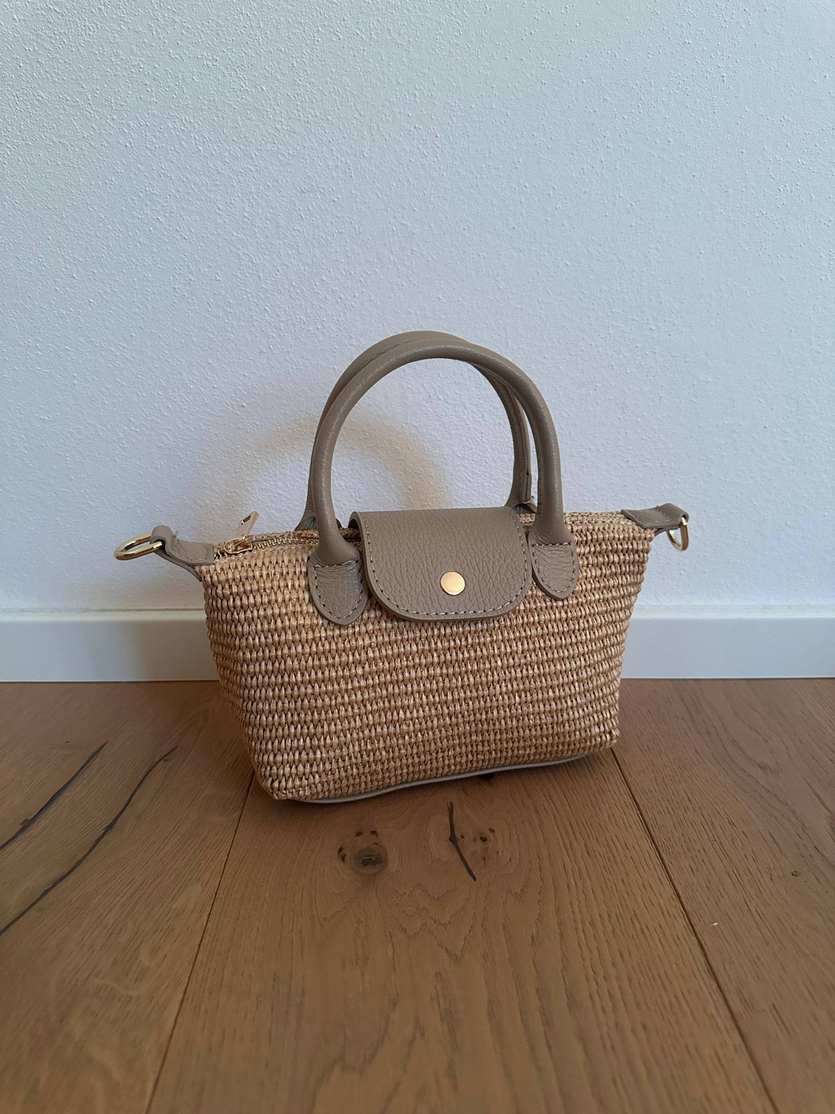 CHERIE - Raphia und echtes Leder
