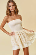 PALMENBESTICKTES TUBENKLEID