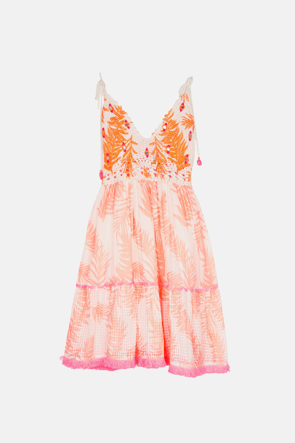 Nilo Neonorange kurzes Kleid