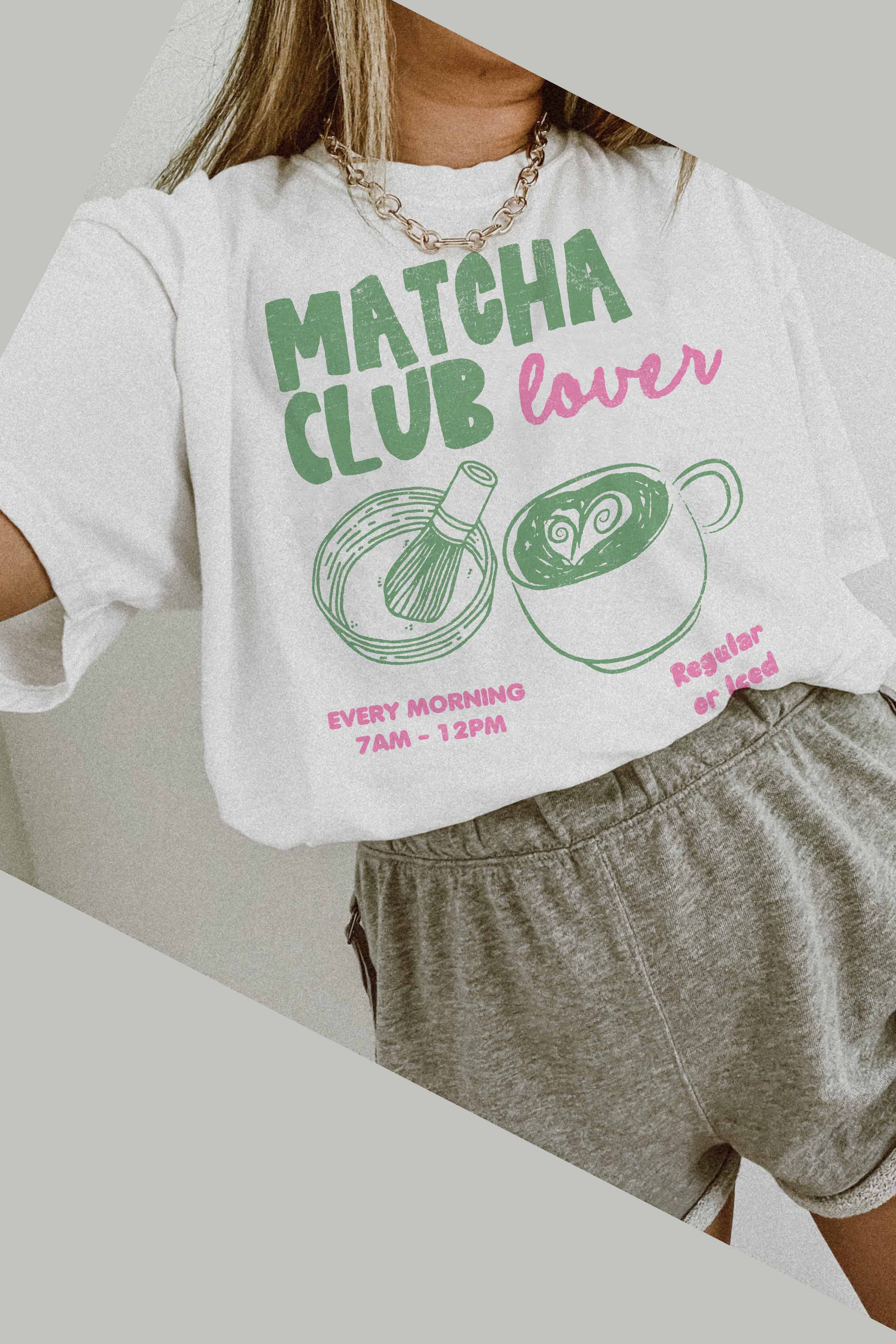 Matcha Club oversized T-Shirt