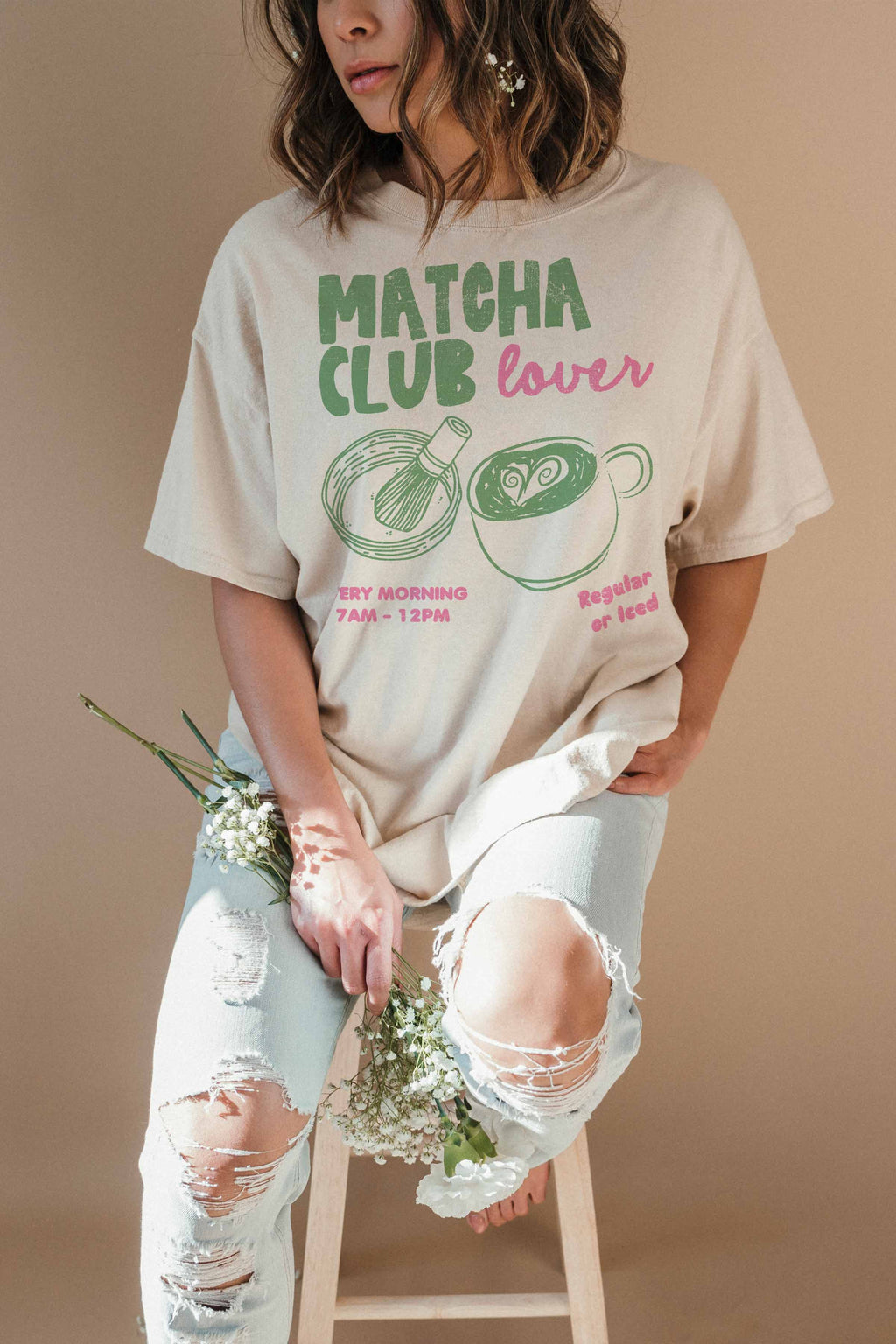 Matcha Club oversized T-Shirt