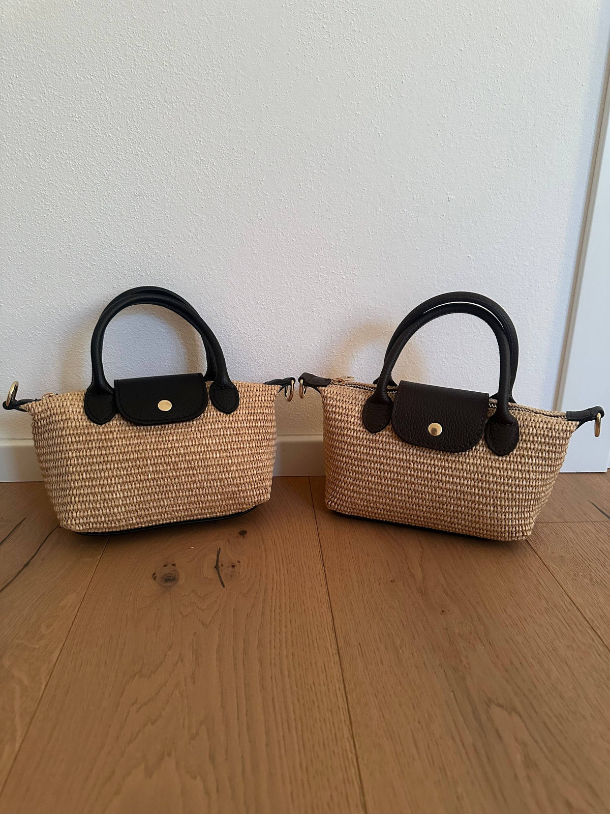 CHERIE - Raphia und echtes Leder